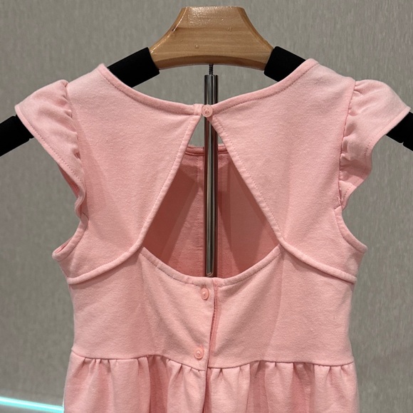 Janie AND Jack Ruffle Trim Ponte Party Dress Girls 7 Crystal Rose - Picture 12 of 14